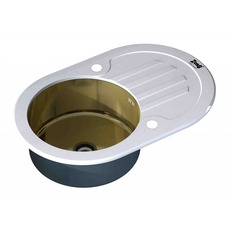   INOX-GLASS GL-7851-OV-WHITE-BRONZE ZORG