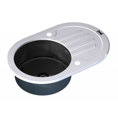   INOX-GLASS GL-7851-OV-WHITE-GRAFIT ZORG