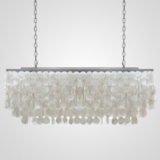  rectangle SHELL Chandelier 2 cascades 75535-22