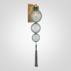  Heathfield Lighting - Medina Wall Brass/Blue By Imperiumloft