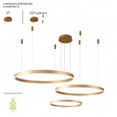 Crystal Lux MUCHOS SP158W LED GOLD