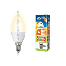   (10697) E14 6W 3000K  LED-C37-6W//WW/E14/FR/DIM/O