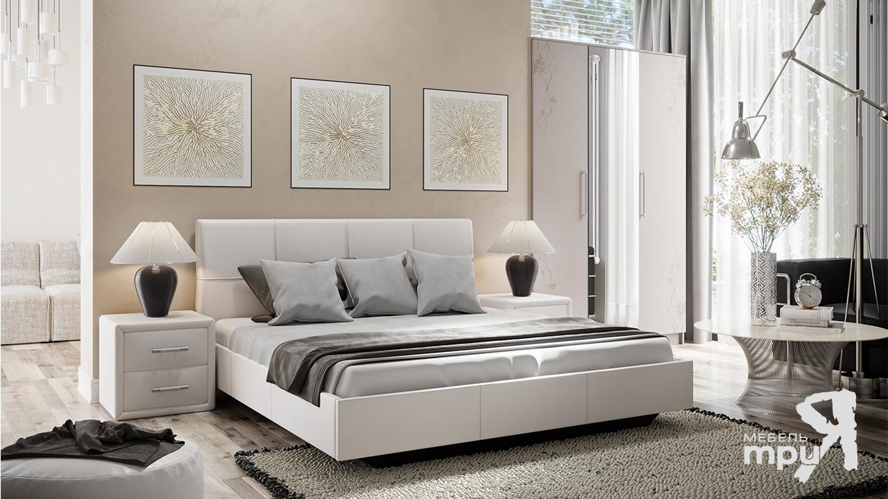 белая корпусная мебель для спальни