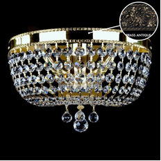   ArtGlass CIARA DIA 350 BRASS ANTIQUE SP